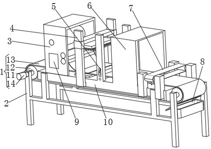 A cardboard laminating machine synchronous cutting natural curing equipment