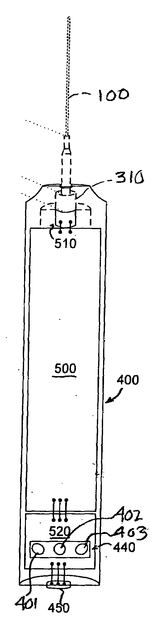 Acoustic device for needle placement into a joint
