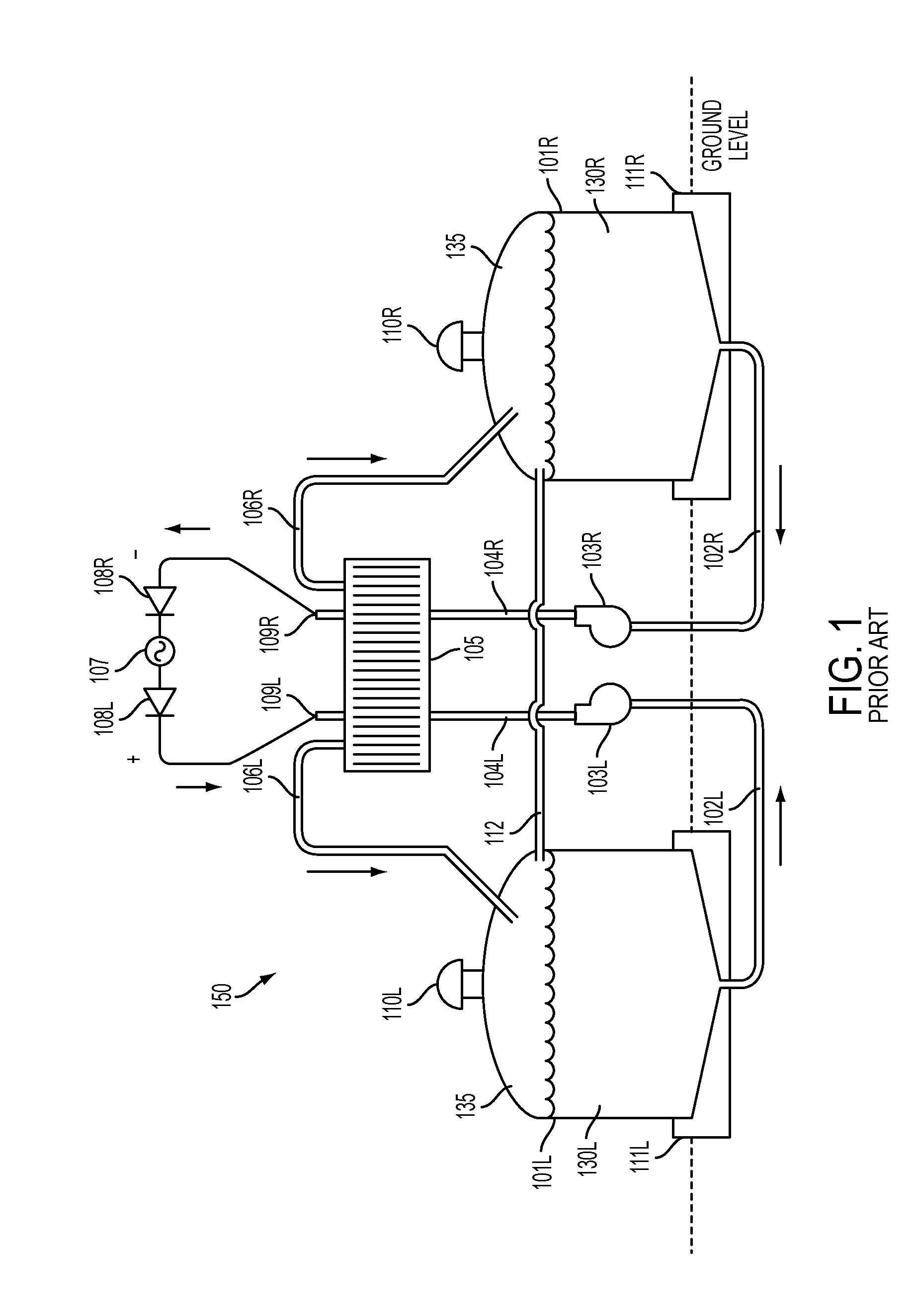 Polarity switching flow battery system and method