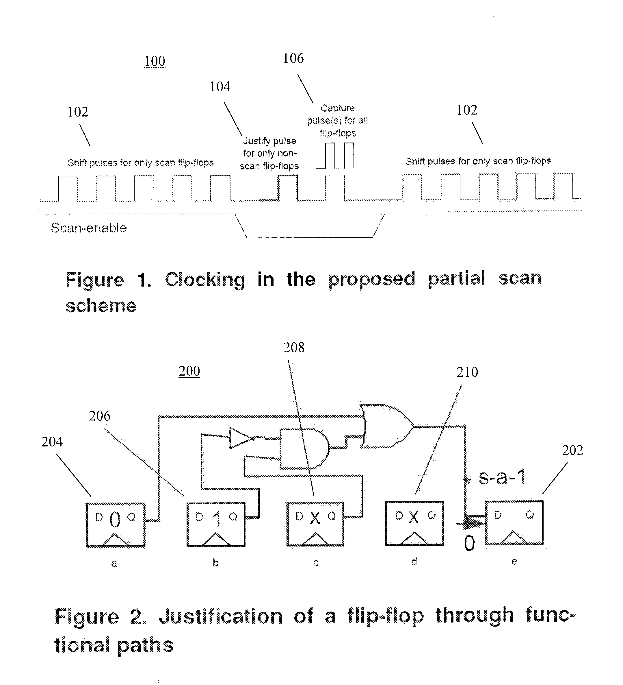Architecture, system, method, and computer-accessible medium for partial-scan testing