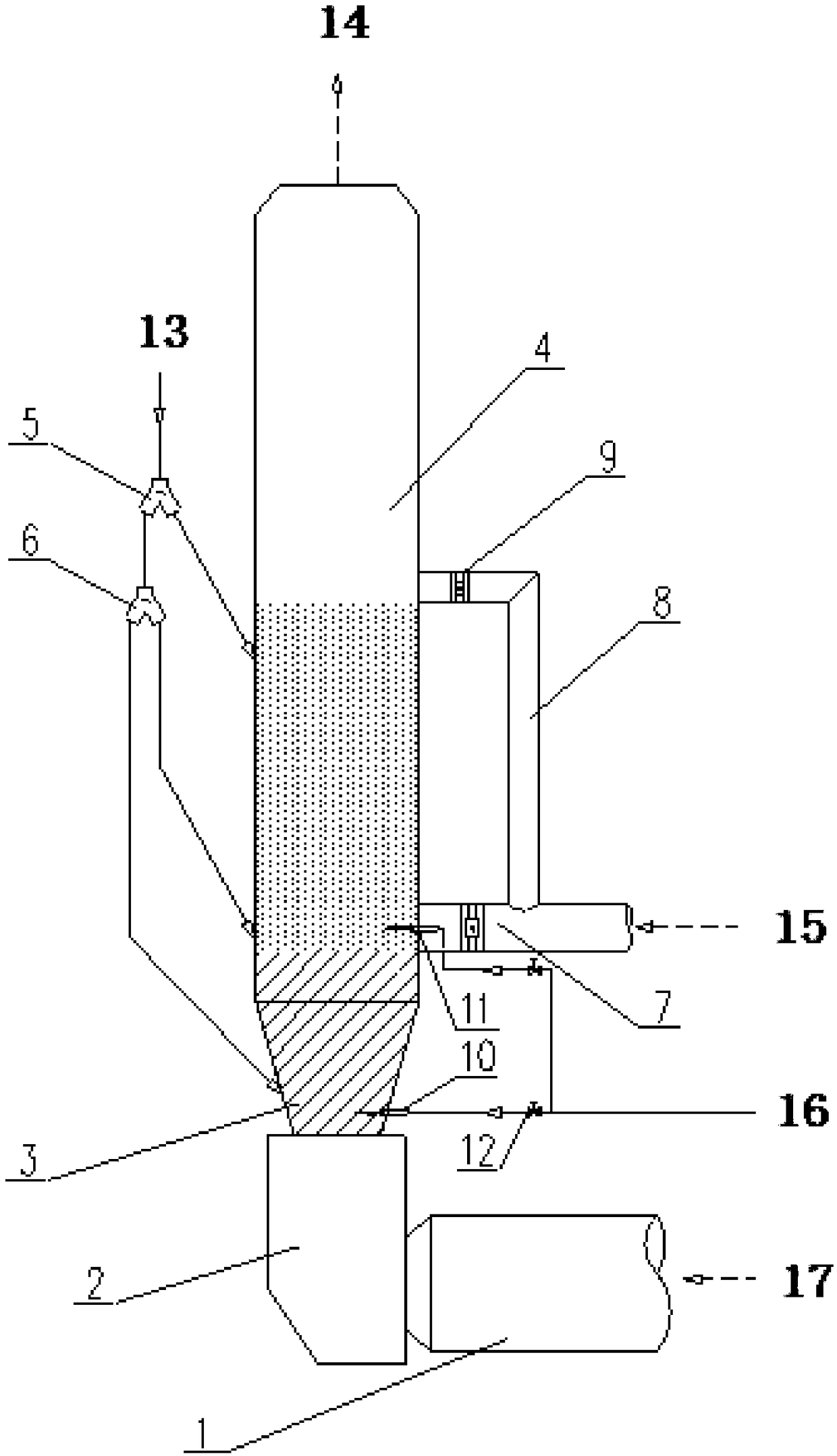 Firing system gradient combustion self-denitration technological method