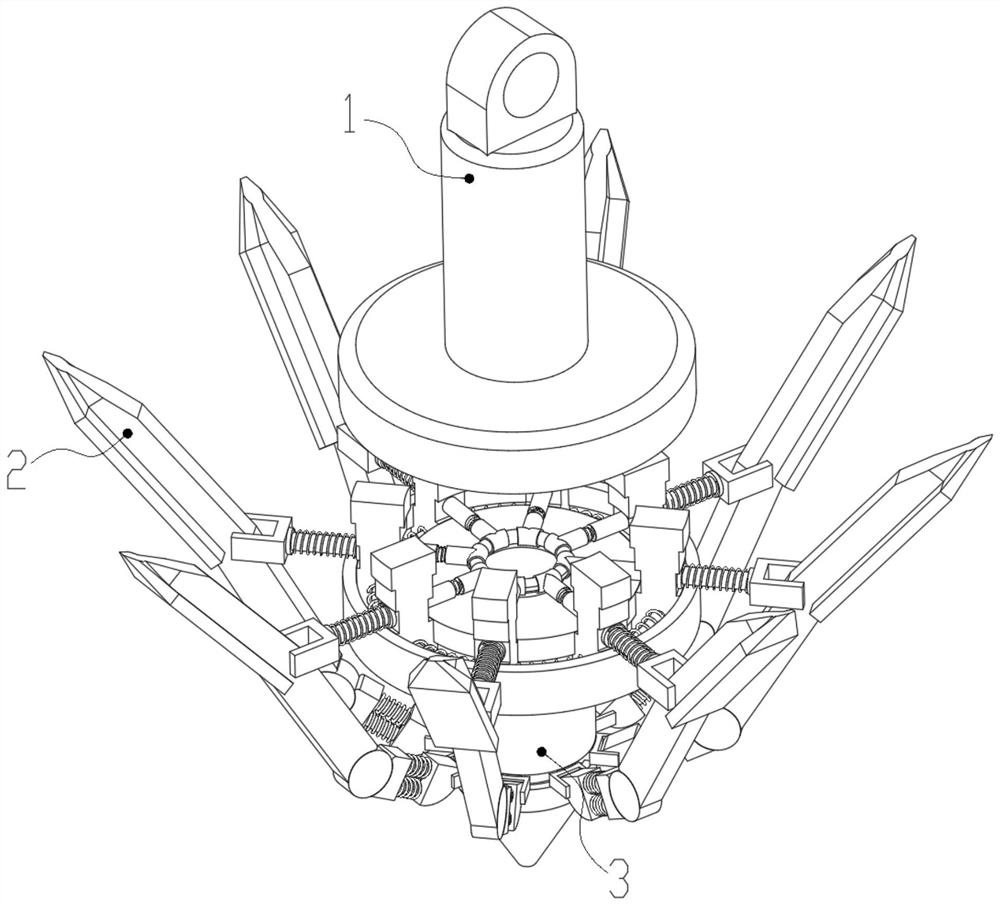 Deflection stress type ship anchor