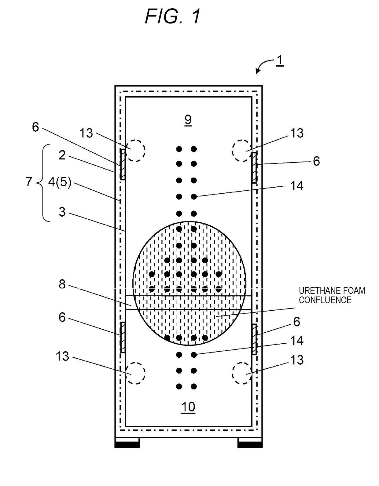 Vacuum heat insulating body, and heat insulating container and heat insulating wall employing same