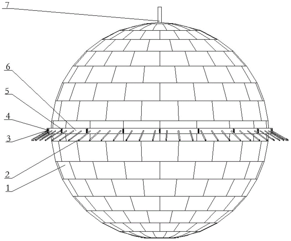 Equatorial Flexible Support Structure for Plexiglass Detectors