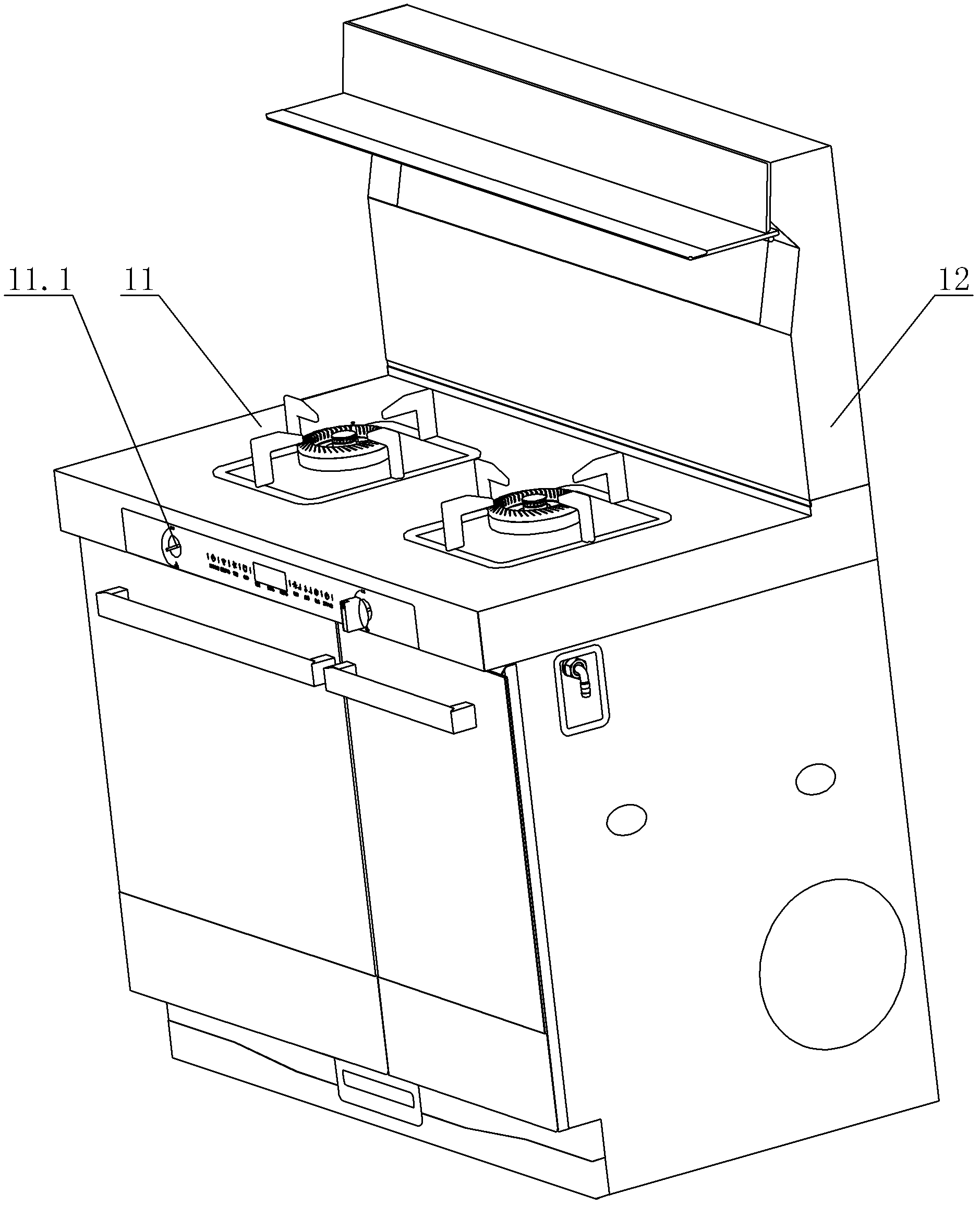 Integrated stove