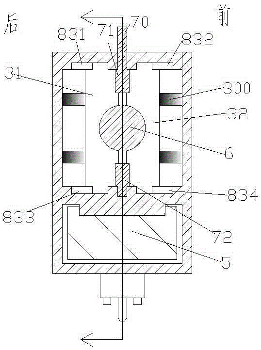 Machining device which is provided with movable machining head and illuminating lamp