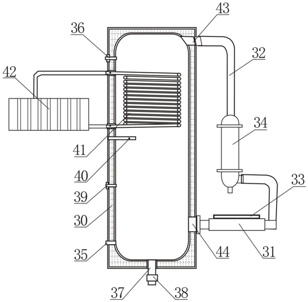 Pump-free microcirculation type heating water heater