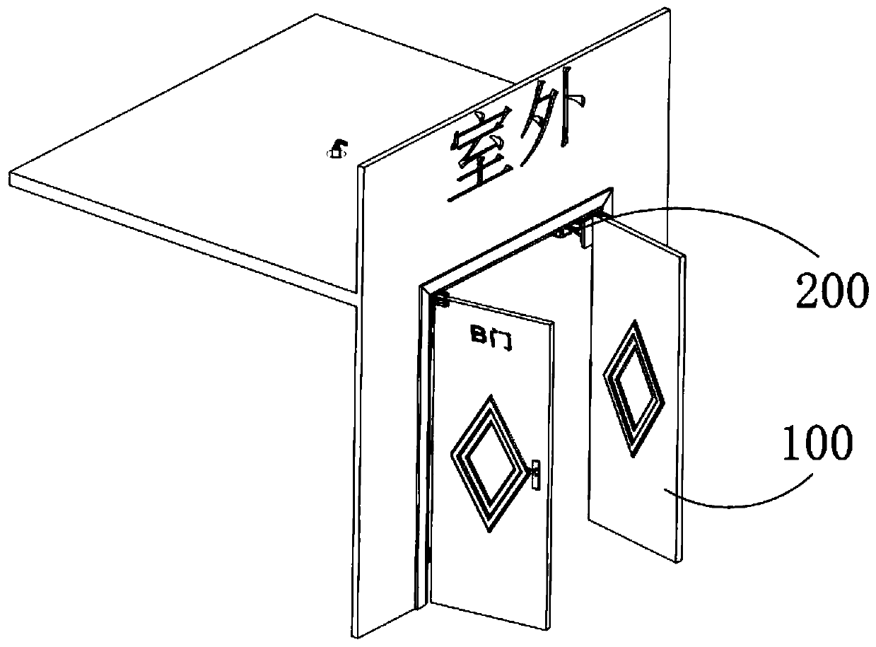 Emergency opening method of fire door