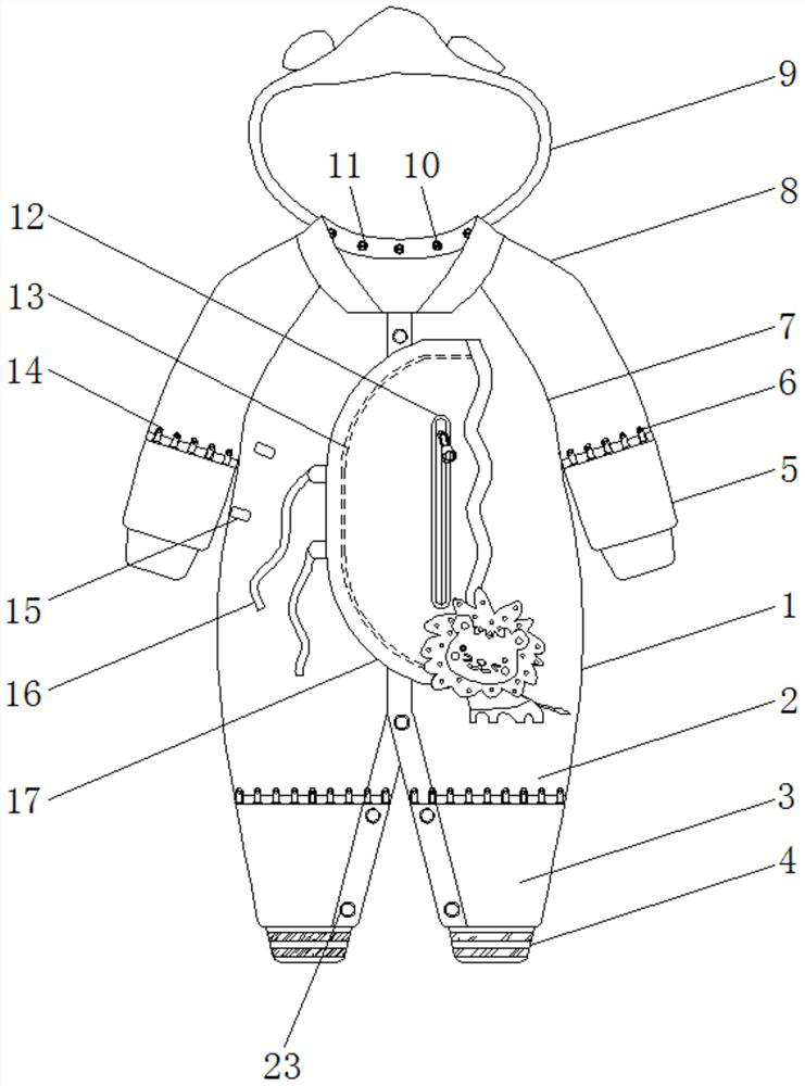 Intelligent combined infant garment