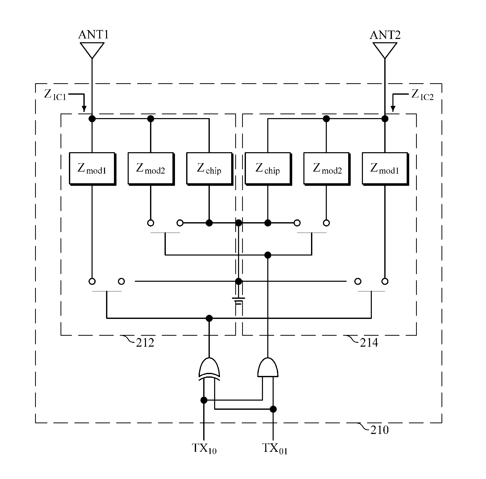 Radio frequency identification (RFID) tag having multiple antennas