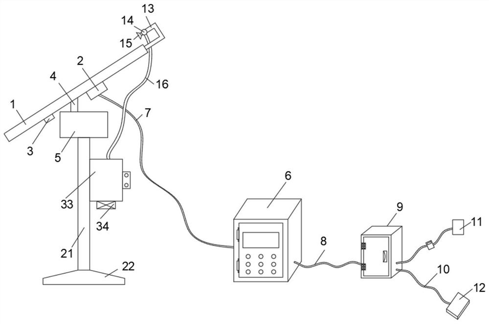 Solar charging and discharging device