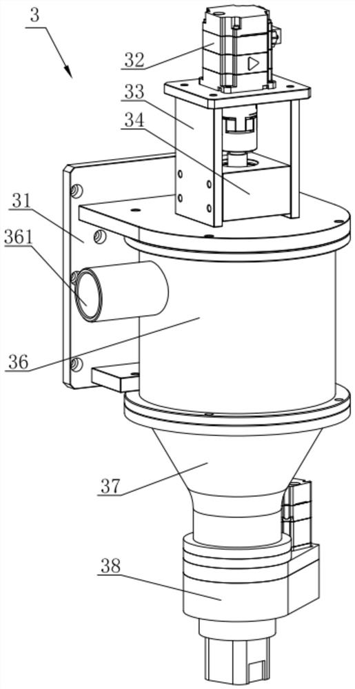 A nozzle rotating dual-nozzle cement 3D printing structure and its application method