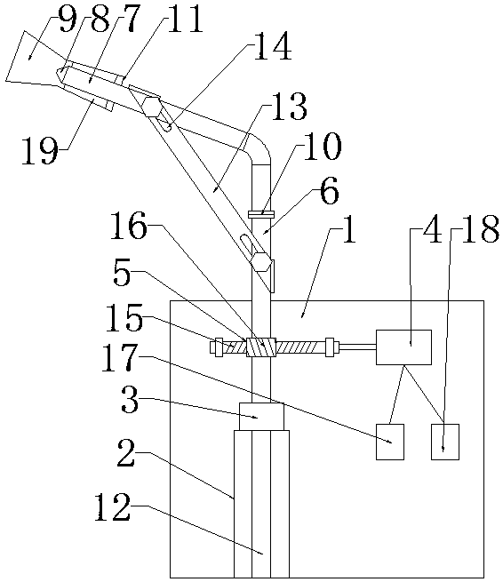 Automatic rotating high-efficiency spraying device
