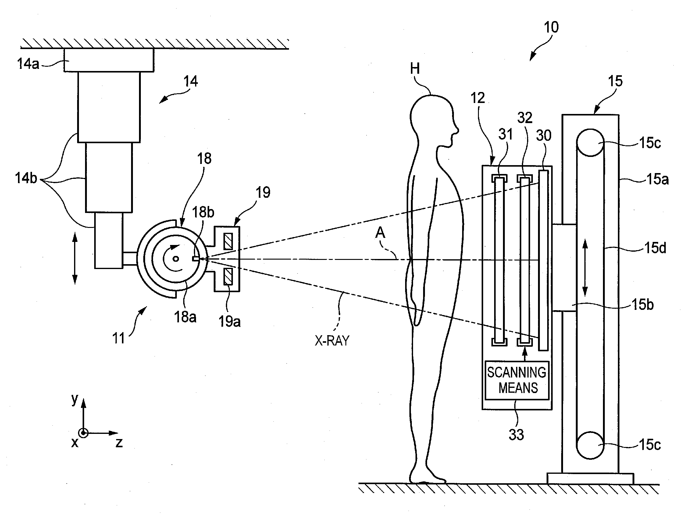 Radiographic apparatus and radiographic system
