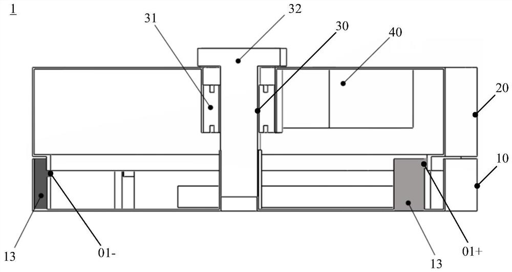 Rotary connection unit, connection channel selector and charging device