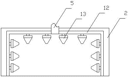 Dust sucking machine for lining cloth production