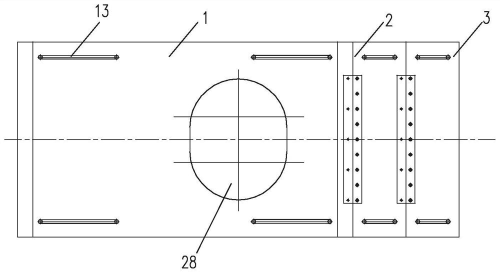Assembly type movable floor device with variable axial distance for automobile vibration test