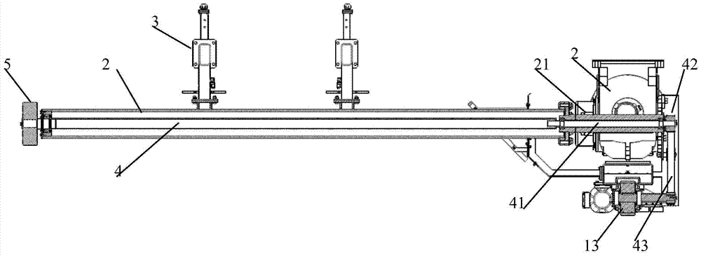 Turning machine for conveying material