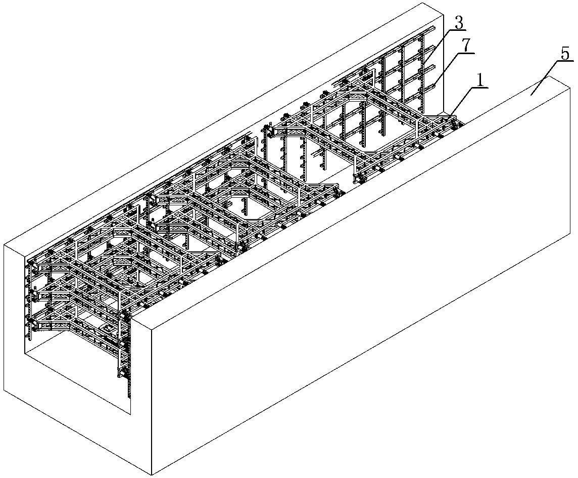 A support system for subway foundation pit and its construction method