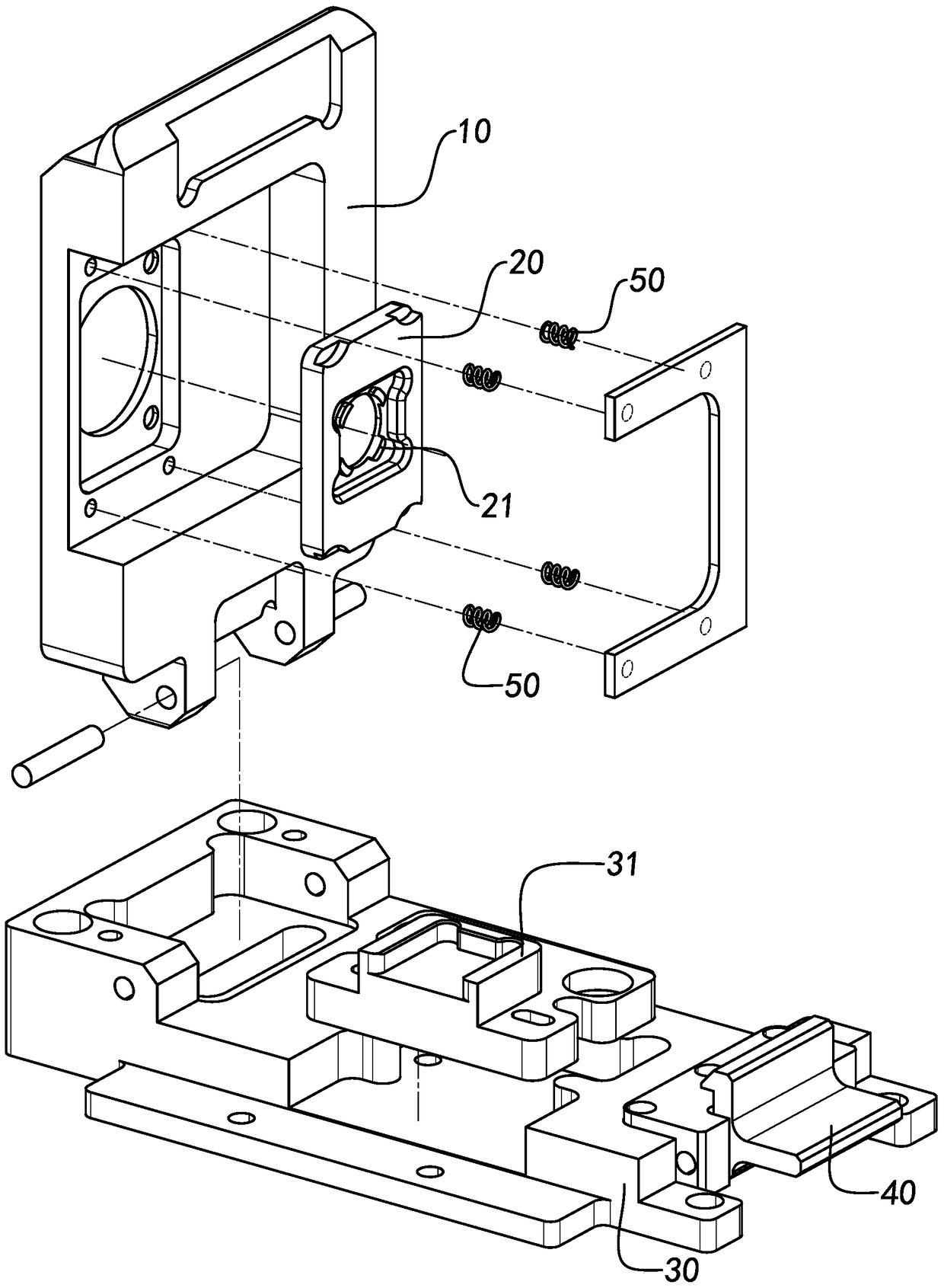 An image module positioning jig and method thereof