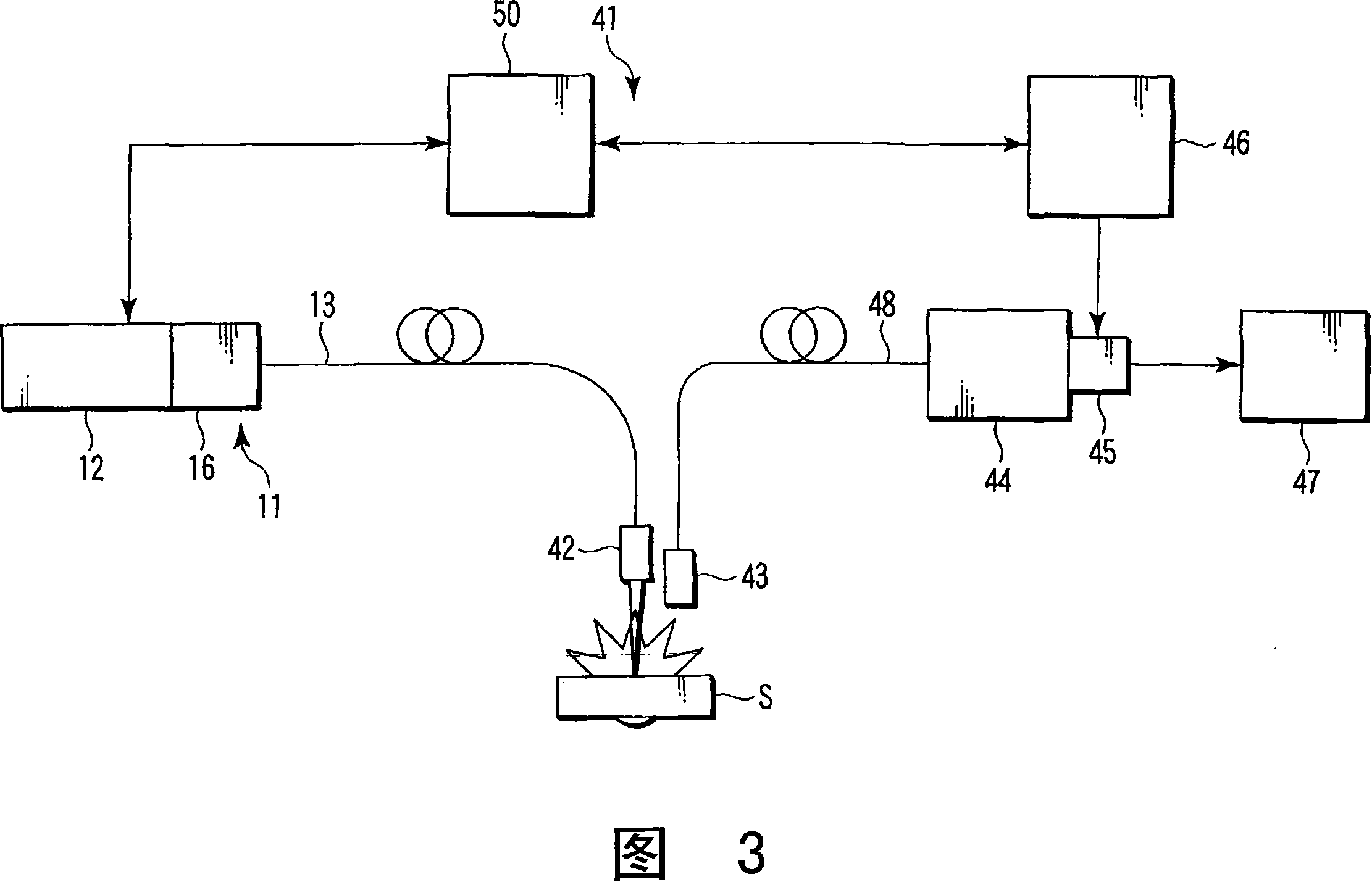 Laser beam injecting optical device for optical fiber