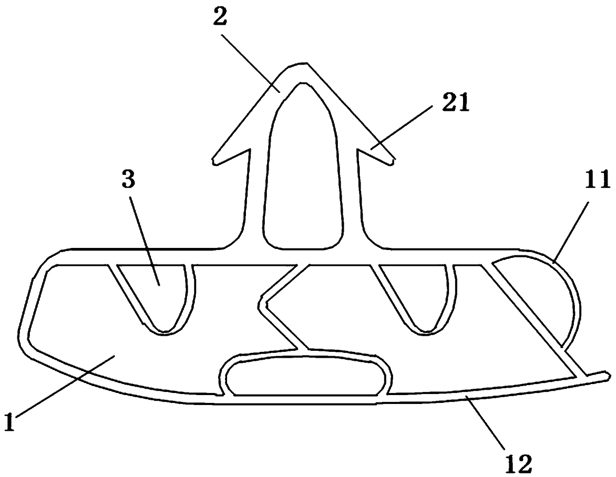 Extrusion type door gasket structure