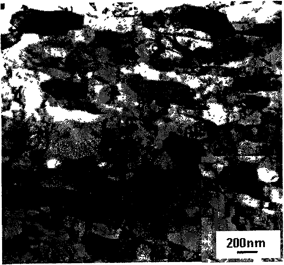 High speed processing method for realizing superfine crystal grain structure on metallic material surface