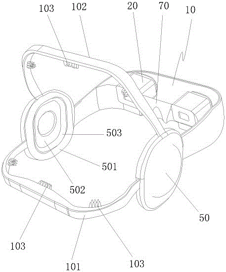 VR (virtual reality) glasses with monitoring probes