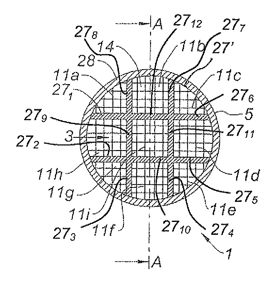 Body assembled with a macroporous hardened cement