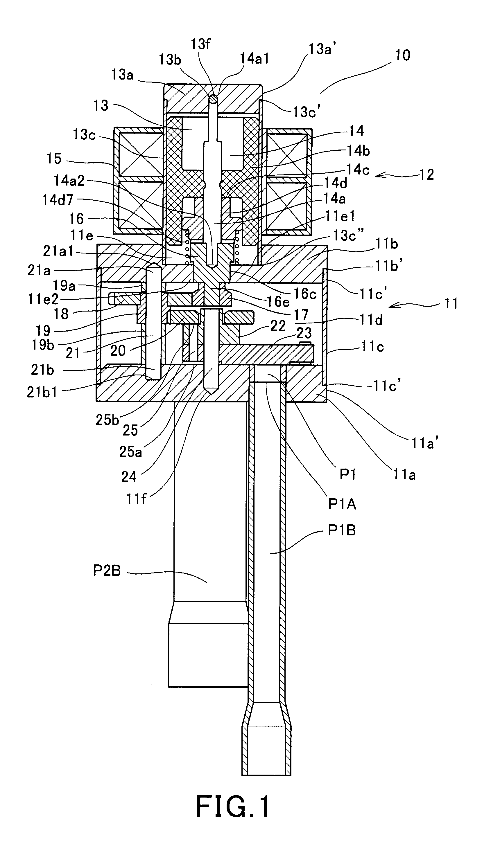 Electric three-way valve