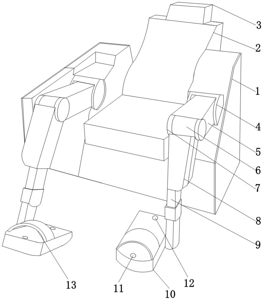 Dynamic feedback automatic adjustment lower limb rehabilitation robot