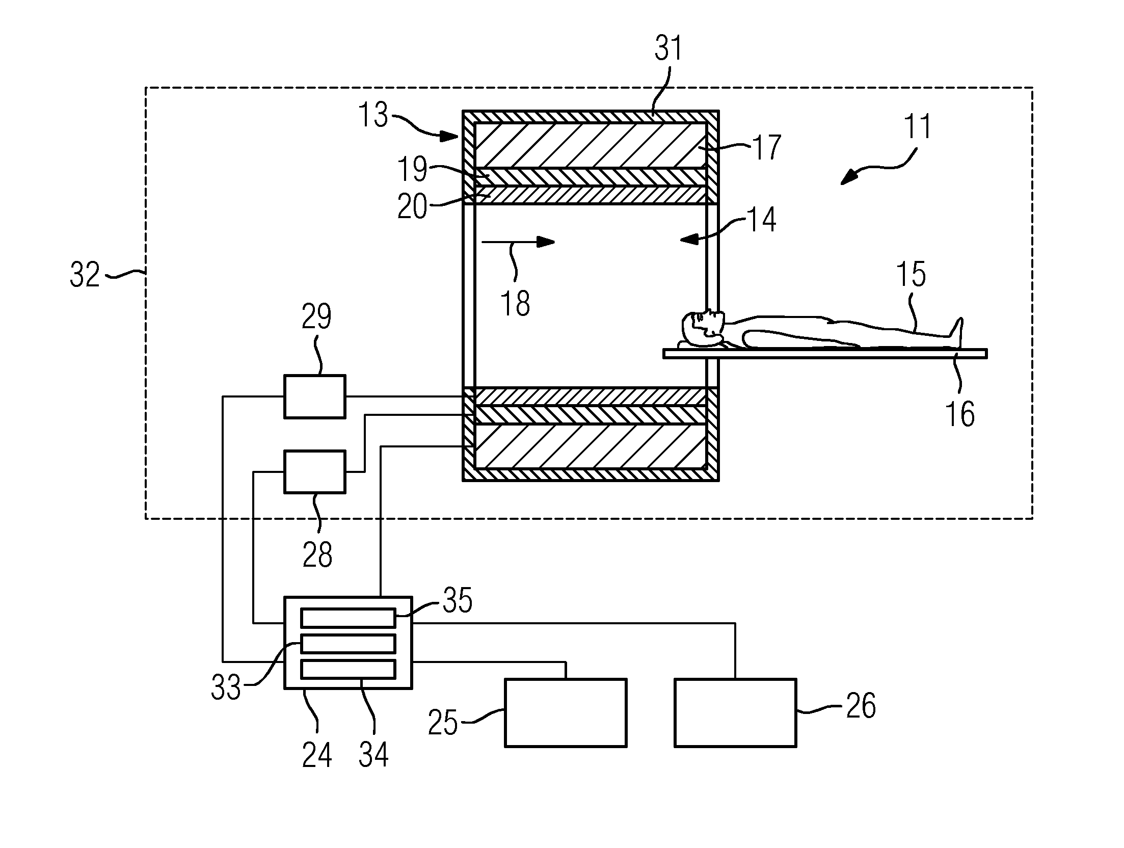 Method for determining a spatially resolved distribution of a marker substance