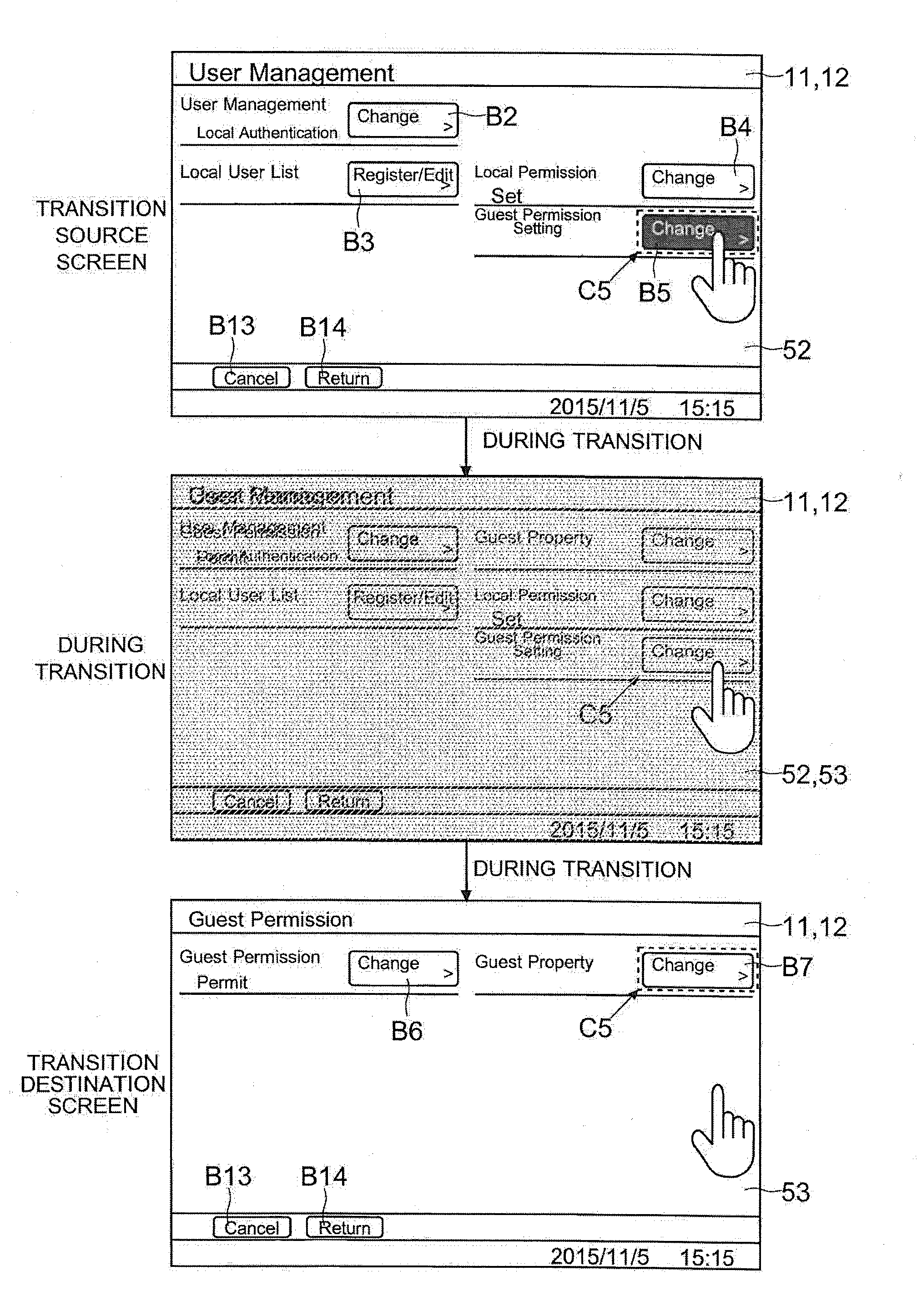 Display input device, image forming apparatus, and control method of display input device