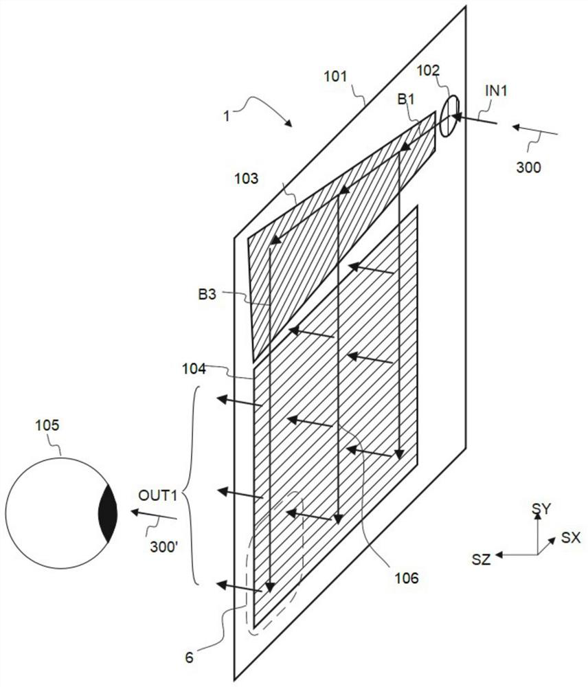 Optical device, display device and method for outputting light and displaying image of display device