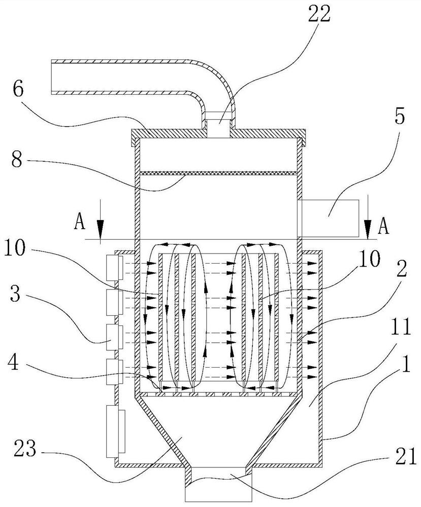 Microwave Treatment of Multiphase Fluidized Bed Reactor and Process of Treating Phosphogypsum