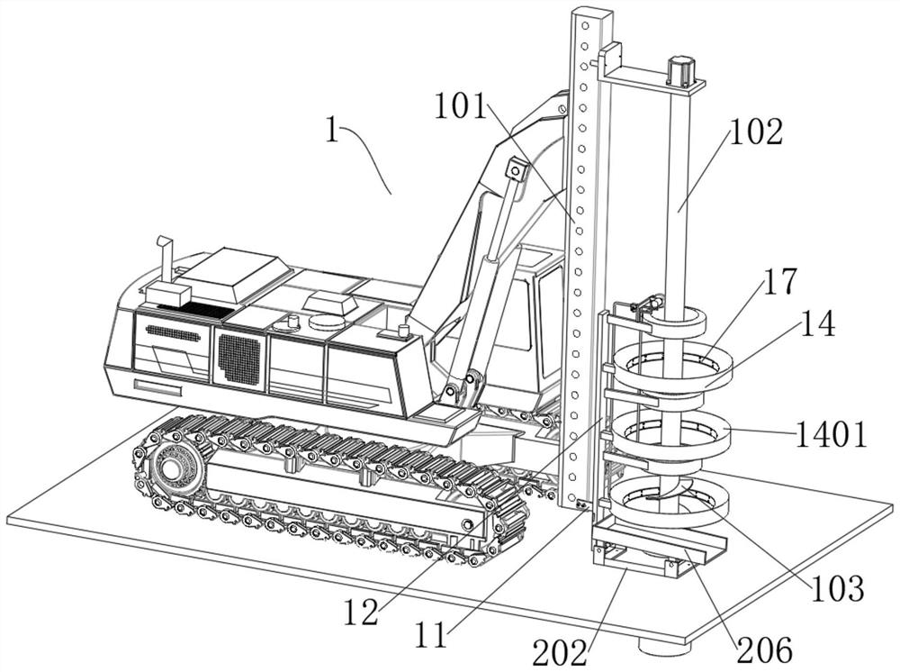 Piling device for urban road traffic engineering construction