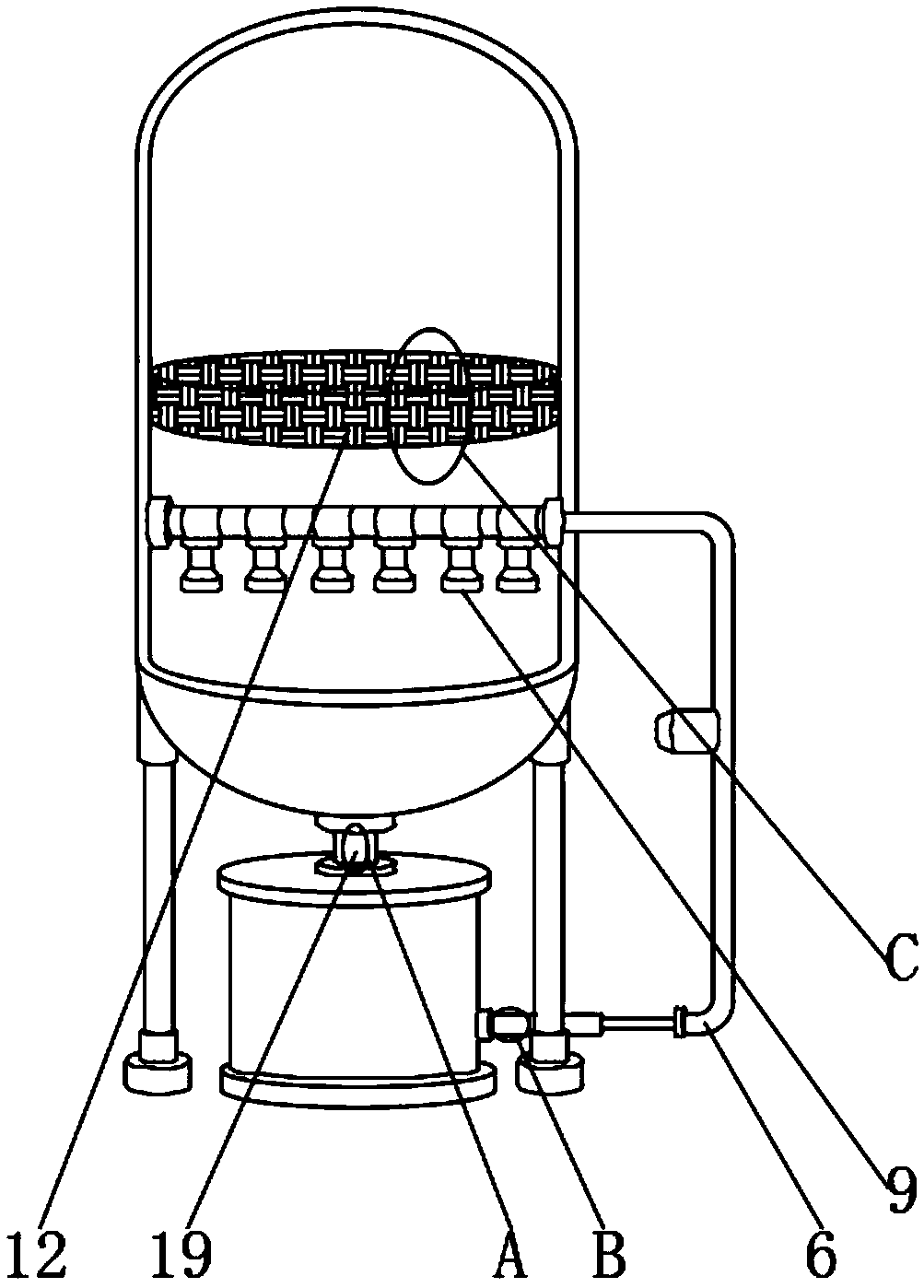 A waste gas purification device for environment protection engineering