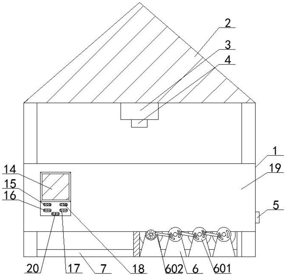 Hog house with training function for sow breeding in livestock farm