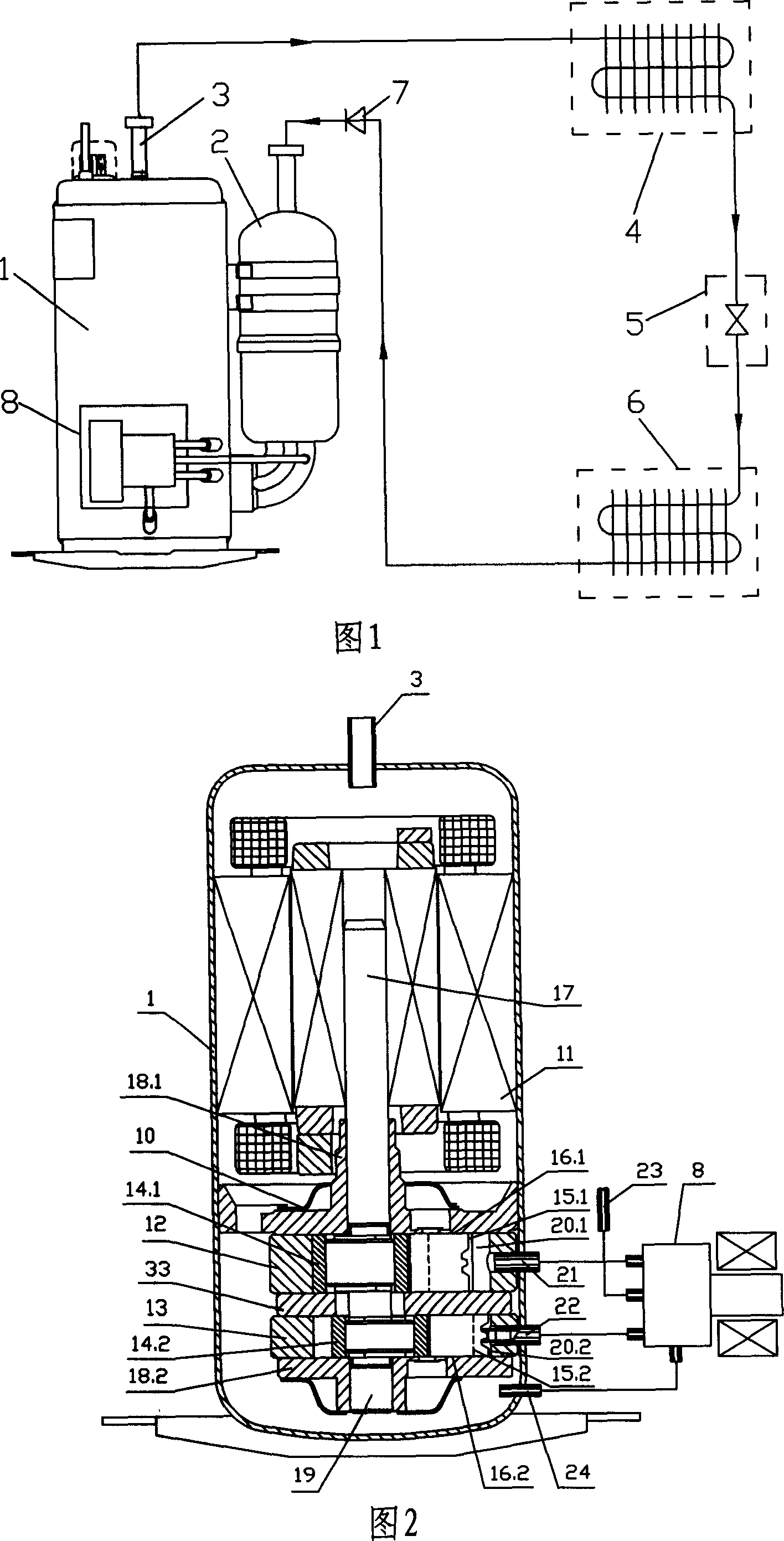 Control method of rotary compressor