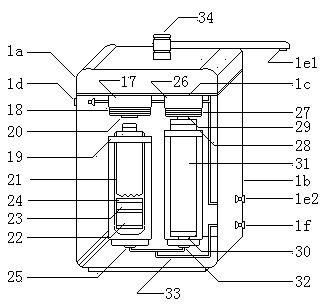 Integrated water purifier with KDF ultrafiltration membrane and preparation method thereof