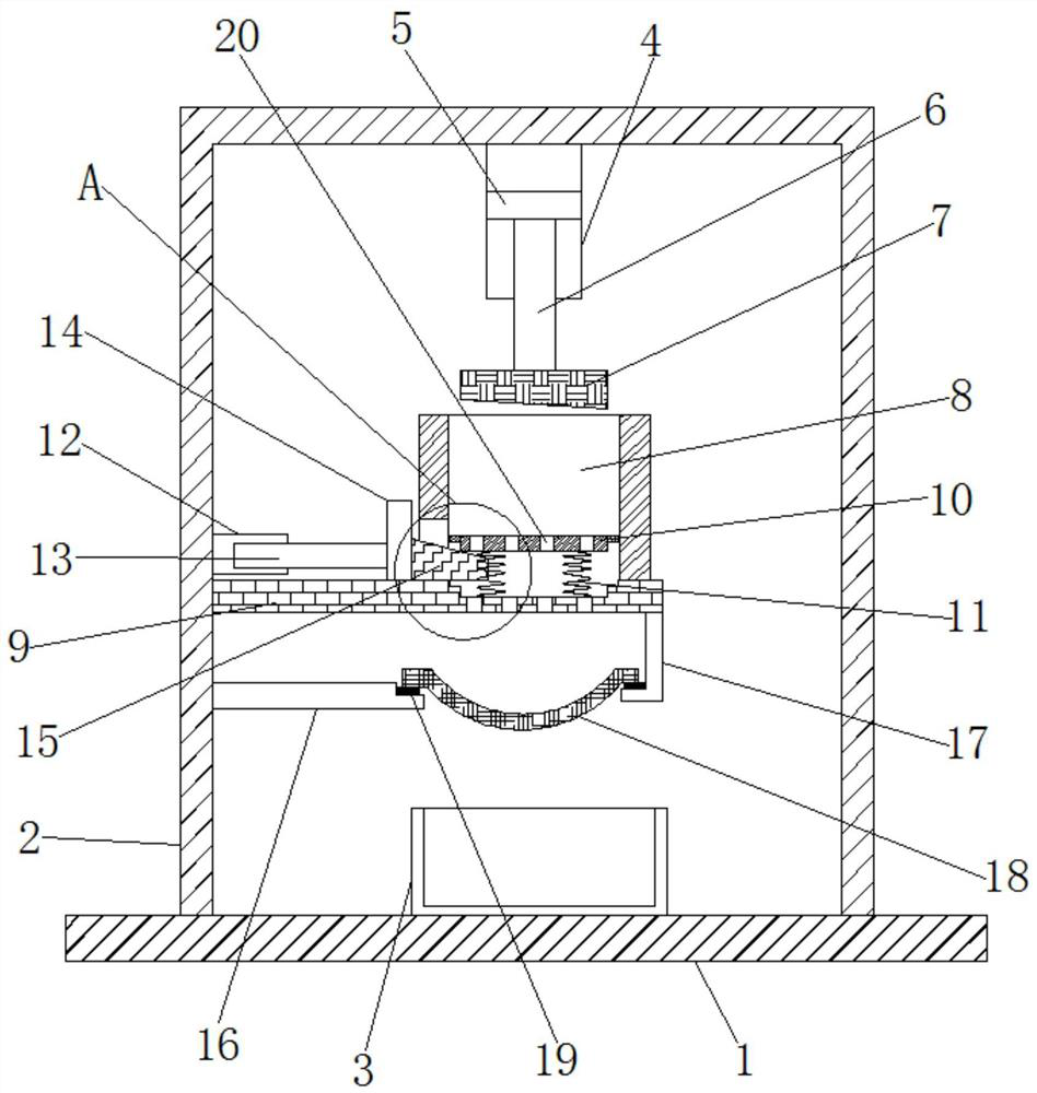 Oil pressing device for tea oil production