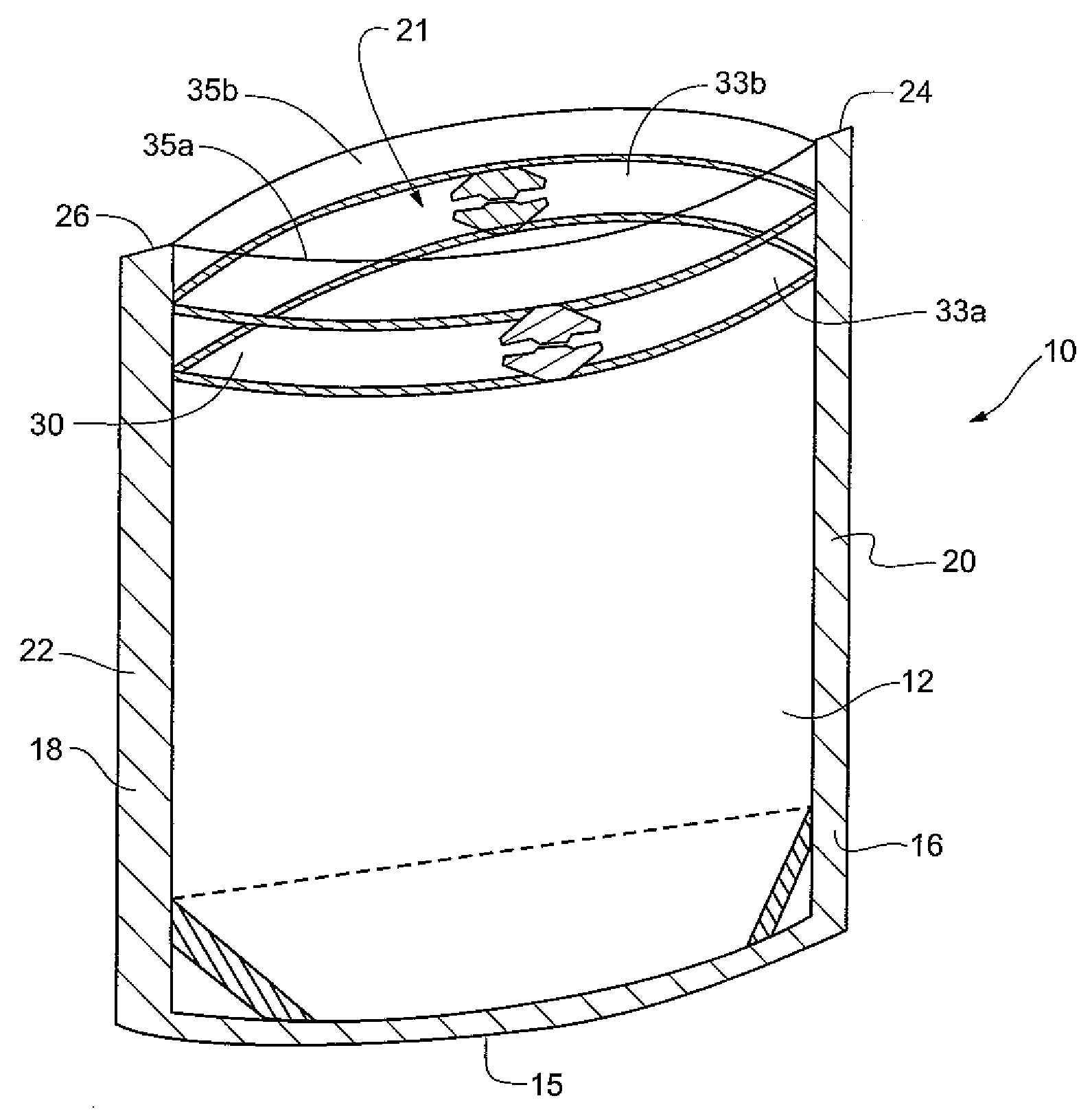 Packages having fluid-filled chamber closures