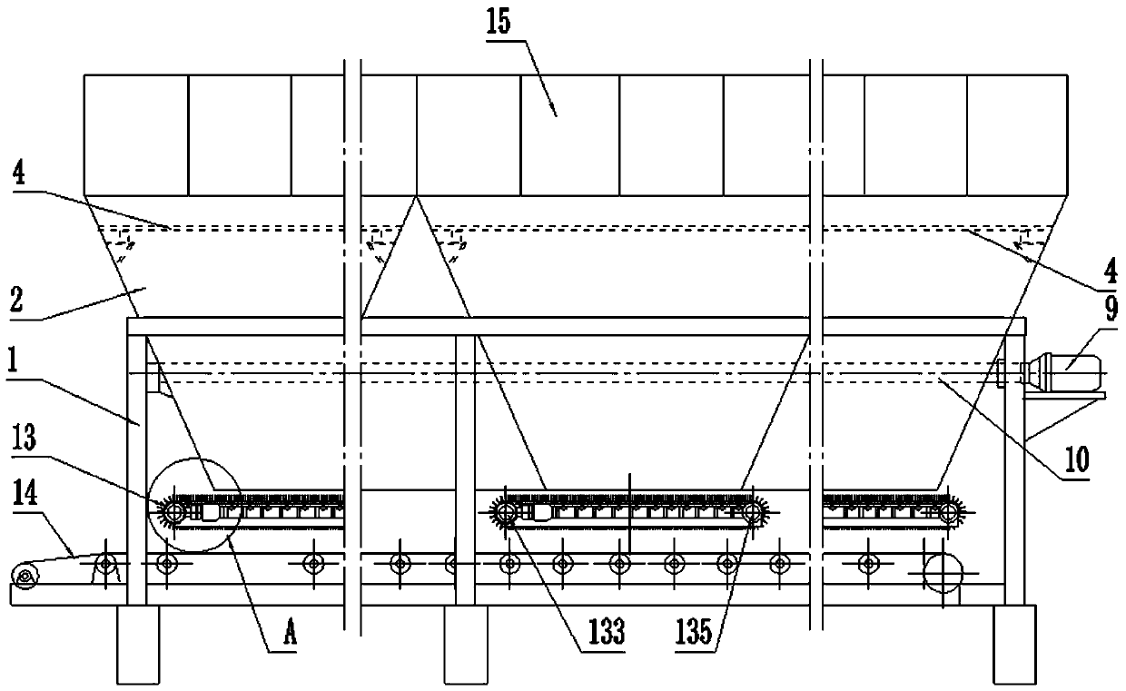 Special loading device for lime-soil mixing