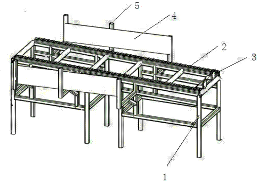 Conveying device for car ceiling production