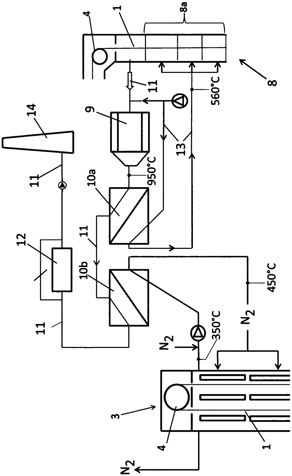 Method and furnace installation for heat treating metal strip