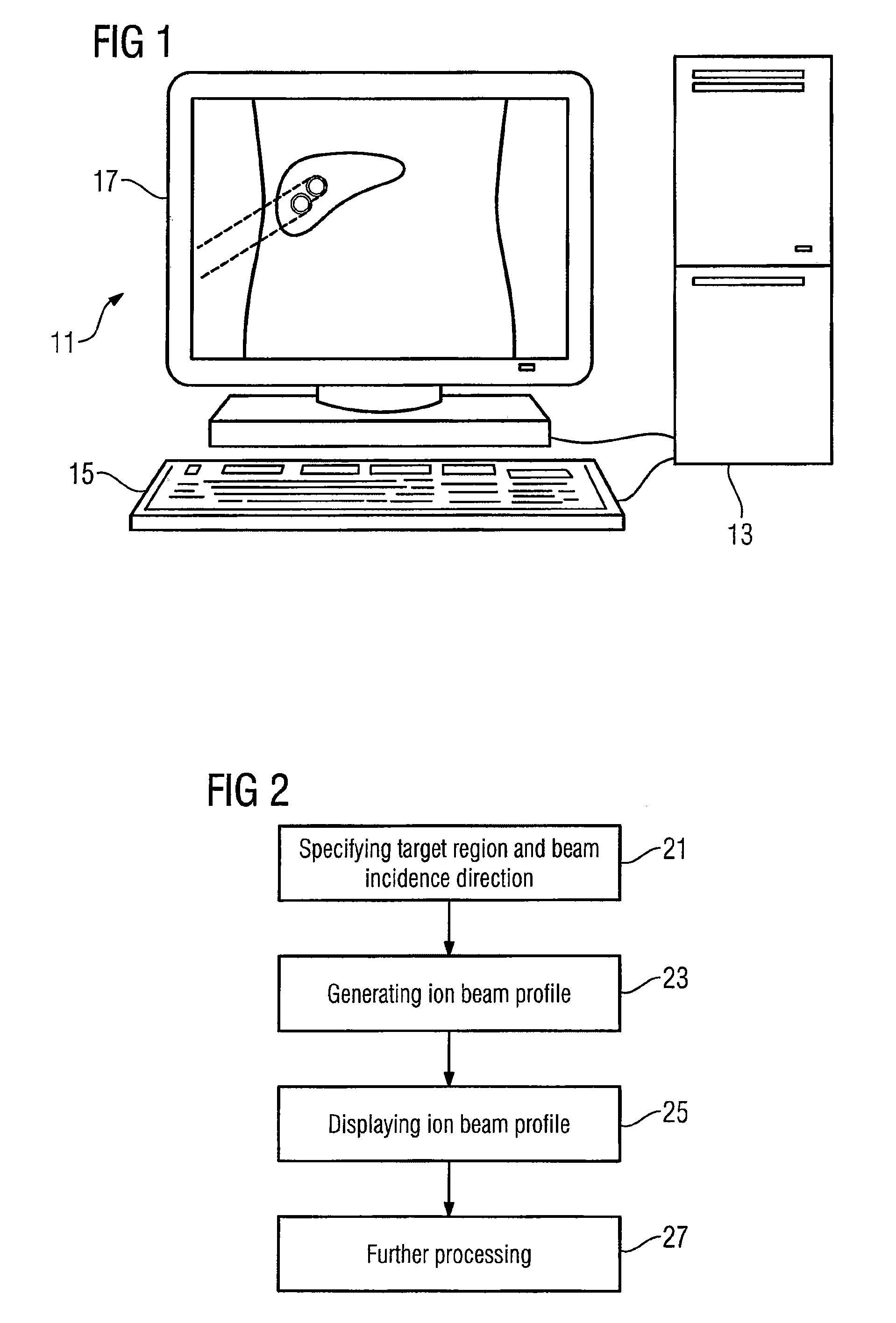 Generating and visualizing an ion beam profile