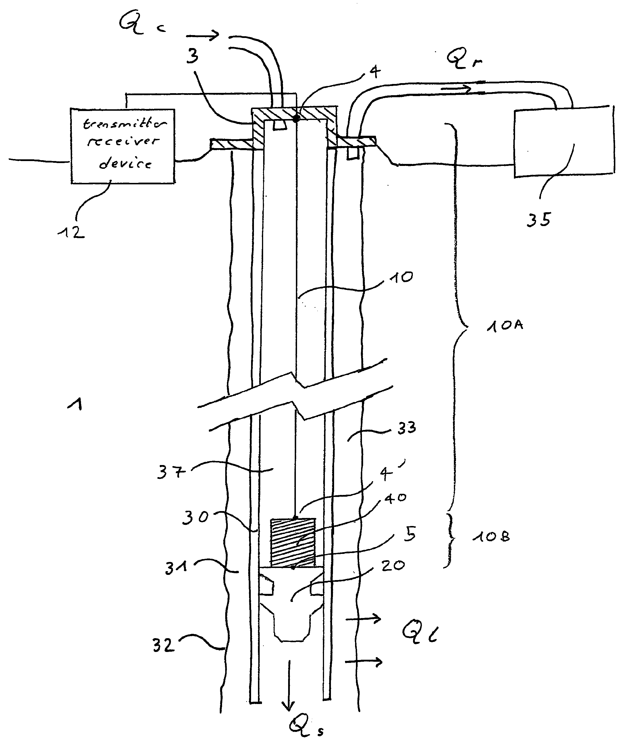 Methods and apparatus for measuring return flow in a well