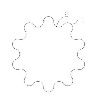 Tu's negative arc gear tooth