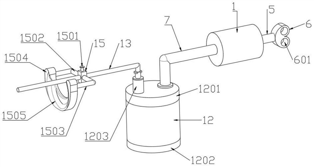 Emergency sputum suction device for internist