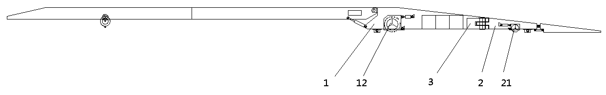 Automatic walking tunnel trestle capable of steering through rotating shaft as well as method